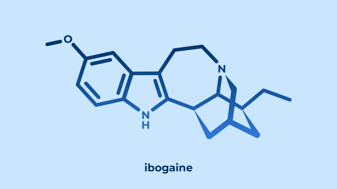 Ibogaine molecule