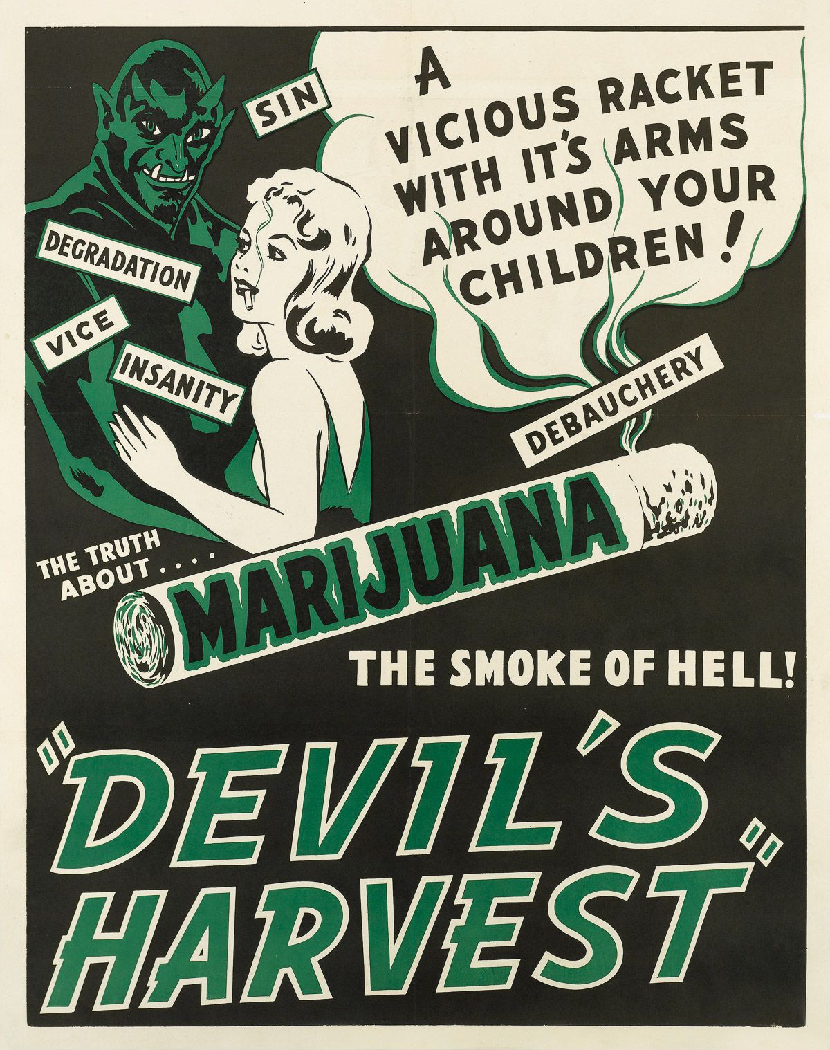 Cannabis propaganda poster