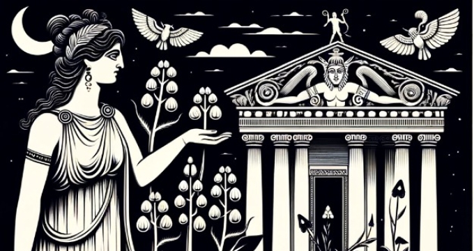 Hera temple drawing